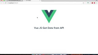 vuejs get data from api [upl. by Collins]