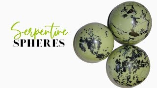 Use Serpentine Spheres  Satin Crystals Healing Balls [upl. by Arraic819]