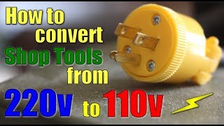 Shop Work How to convert 220v to 110v [upl. by Kanya]