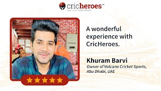 Cricket Tournament Organizers review from Abu Dhabi  CricHeroes [upl. by Bromley]