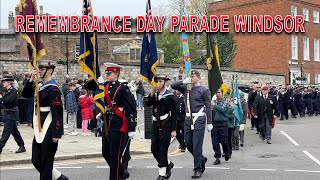 REMEMBRANCE DAY PARADE WINDSOR 2024 NEW remembranceday [upl. by Nace814]