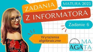 Zadanie 6  Zadania z informatora Matura 2023 zakres podstawowy [upl. by Nie]