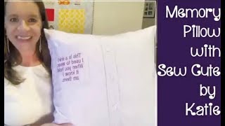 How to Sew a Memory Pillow from a shirt [upl. by Mikahs]