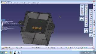 sand moulding using split pattern in catia v5 [upl. by Yznel799]