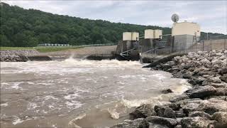 Clarence Cannon Reregulation Dam FULL BORE [upl. by Canotas]