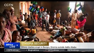 Ethnic clashes erupt in the outskirts of Ethiopias capital [upl. by Haidebej643]