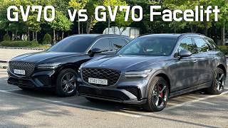 2025 Genesis GV70 Facelift vs PreFacelift Major Changes amp Upgrades Compared sidebyside [upl. by Romney]