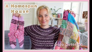 🧶 Knitting Podcast 🧦Oslo Hats Colorful Socks and a Cozy Memories Blanket💕✨ [upl. by Dow]