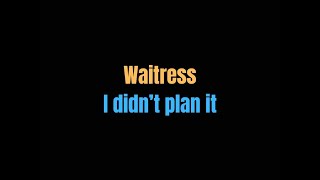 I didnt plan it Waitress lyrics [upl. by Tabbi815]