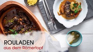 🍷 Dornfelder Rouladen Deluxe Das ultimative Rezept im Römertopf 🥩  Klassiker meets Moderne [upl. by Telford]