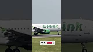 Citylink QG751Airbus A320214 MLG MalangCGK Jakartacitylink [upl. by Aicela709]