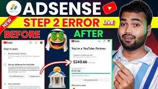 Step 2 Error Setup Google Adsense  Your associated adsense account was disapproved  Fix in problem [upl. by Assed]