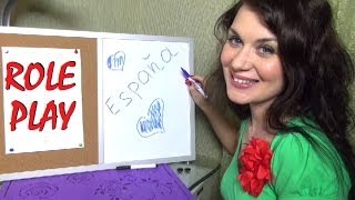 ASMRАСМР видео Урок Испанского языка Lección Española Role play Teacher Spanish Lesson [upl. by Kata]