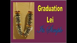 How to make a money lei for graduation [upl. by Eisnil411]