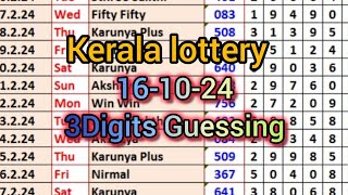 161024 Kerala lottery today guessing [upl. by Asiel368]