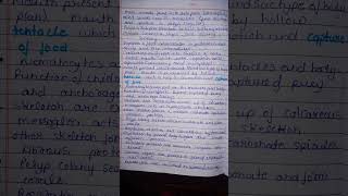 Phylum Coelenterata Genral CharactersBsc zoology 5th semPaper1viralneetnotesshorts [upl. by Nilyram951]