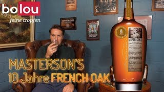 Mastersons 10 Jahre French Oak Finish  Whiskey Tasting Talking Malts [upl. by Anilatac]