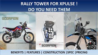 RALLY TOWER for Hero Xpulse  Do You really Need Them Benefits Features Spec and Prices [upl. by Ielerol819]