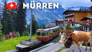 🇨🇭 Mürren Switzerland  Relaxing Walk  Jungfrau Region [upl. by Ecnaiva]