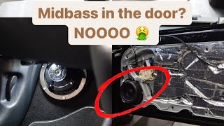 Why We Hate Midbass In a Door  Jamess Golf IV Upgrading to 3Way Front  Brax Helix Hertz JL [upl. by Ogren326]