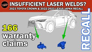 Defect Details on 2023 Toyota Crown amp Lexus Vehicle Recall [upl. by Brooking]