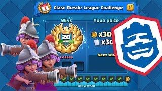 200 CLASH ROYALE LEAGUE CHALLENGE [upl. by Dnalro]