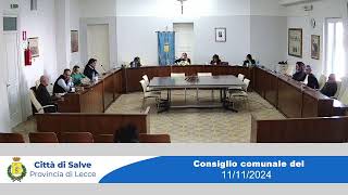 Live streaming di Comune di Salve del 11112024 [upl. by Cirdor]