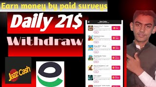 Online Earning Without Investment By Completing SurveysGet 21 Per Day💰 [upl. by Senior389]