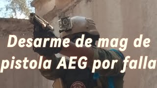 Como desarmar y solucionar falla de alimentación a mag de pistola AEG airsoft [upl. by Romona]