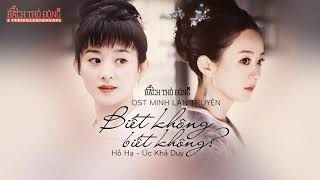 VIETSUB  PINYIN BIẾT KHÔNG BIẾT KHÔNG  OST MINH LAN TRUYỆN [upl. by Tdnaltroc]