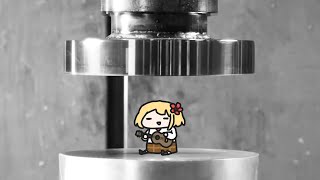 smol ame vs hydraulic press machine [upl. by Ezmeralda]