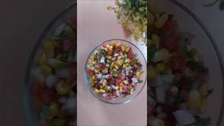 Weight loss Corn Chaat recipe High fiber recipe weightlossrecipe nutritiontips cornchaat [upl. by Aliuqehs688]