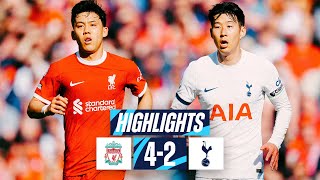 LIVERPOOL 42 TOTTENHAM HOTSPUR  PREMIER LEAGUE HIGHLIGHTS [upl. by Wood]