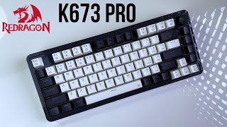 Redragon does Wireless Gasket Mounted Mechanical Keyboards  UCAL K673 Pro Review [upl. by Adnarem965]