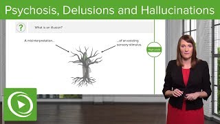 Psychosis Delusions and Hallucinations – Psychiatry  Lecturio [upl. by Nassir]