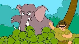 Shambu And The Elephant  Animated Story  Cartoon Stories  Funny Cartoons [upl. by Irod]