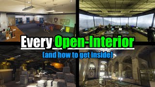 Every OpenInterior in GTA Online and how to get inside [upl. by Atinad]