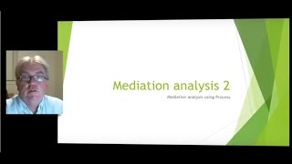 Mediation analysis using process [upl. by Klecka]