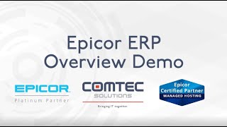 Epicor ERP Software Demo [upl. by Mercorr]