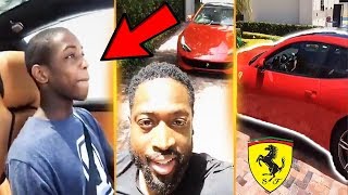 Dwayne Wade lets his 15 year old son drive his Ferrari [upl. by Hett]