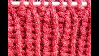 How to Knit the Rib or Ribbing Stitch Knit one Purl one Pattern 92│by ThePatternFamily [upl. by Annaitsirhc]