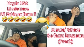 PRANK mennaj Gdave se fanm kouzinmmfèl pale à kouzinm kriye mete pye🤣🤣🤣 anmweyyyyy 🤣🤣🤣🤣 [upl. by Devona106]