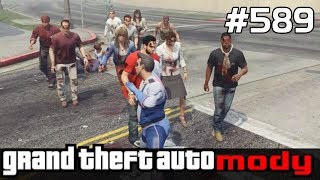 GTA 5 Po Polsku Mody 589 ZOMBIE Atakują są ich SETKI [upl. by Gotthelf502]