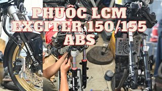 Độ phuộc LCM cho Yamaha Exciter 155 EX155 ABS  Trọng Tín Vlogs [upl. by Juback]