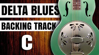 DELTA BLUES BACKING TRACK in C Muddy Water Style [upl. by Nannahs]