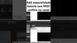 BATERIA SEM MIDI ADD ESPACIALIDADE COM REAPER musica estudarbateria homestudio [upl. by Milicent]