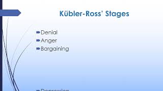 Developmental Psy  Kubler Ross [upl. by Celio625]