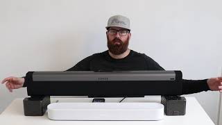 Sonos Beam vs Sonos Playbar Review With Sound Test Comparison [upl. by Ahsikel970]