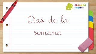 DÍAS DE LA SEMANA en ESPAÑOL  Videos educativos para niños [upl. by Lesab]