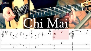 Chi Mai Morricone  Full Tutorial with TAB  Classical Guitar [upl. by Pawsner]